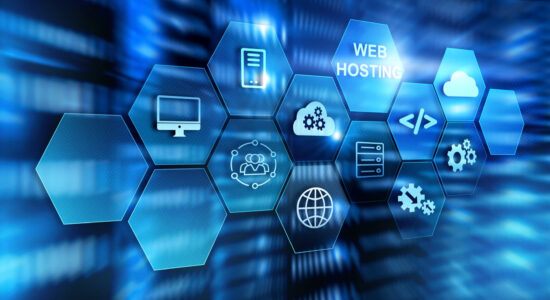 website-hosting-concept-with-bright-light